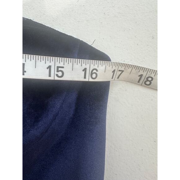 Self-Portrait Womens Dress Size 4 Velour Whimsical Fairy Renaissance Blue Midi - Picture 11 of 14